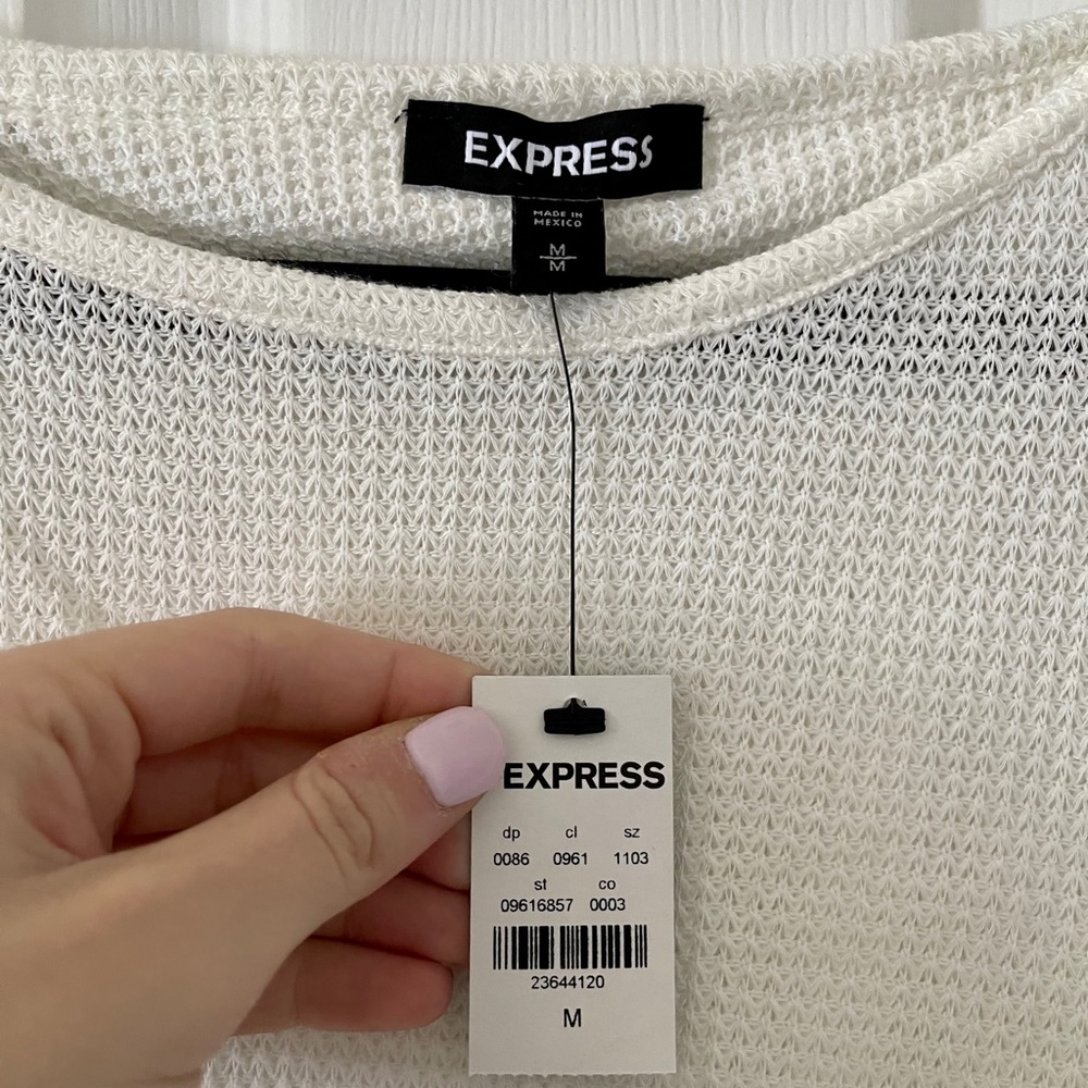 Nwt Express Sweater With Open Back - image 2